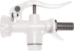 SANI-LAV - 3/4" Pipe, Insulated, Grade 5 Plastic Adjustable Spray Pattern Nozzle - White, 3/4" Hose Barb Connection, 12 Gal per min at 100 psi, 3/4 GHT, 3/4" Orifice Diam, For Use With Water - Apex Tool & Supply