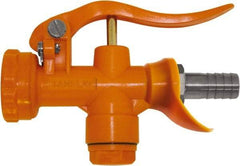 SANI-LAV - 3/4" Pipe, Insulated, Grade 5 Plastic Adjustable Spray Pattern Nozzle - Safety Orange, 3/4" Hose Barb Connection, 12 Gal per min at 100 psi, 3/4 GHT, 3/4" Orifice Diam, For Use With Water - Apex Tool & Supply