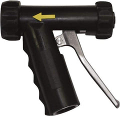 SANI-LAV - 3/4" Pipe, Insulated, Grade 304 Stainless Steel Adjustable Spray Pattern Nozzle - Black, 3/4 GHT Connection, 7 Gal per min at 100 psi, 3/4 GHT, 3/4" Orifice Diam, For Use With Water - Apex Tool & Supply