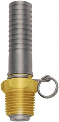 SANI-LAV - 3/4 GHT Thread Hose Barb x Male Swivel GHT Connector - 3/4" ID Hose x 0.8" OD Hose, Brass - Apex Tool & Supply