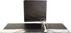 Universal One - 775 Sheet Capacity, 11 x 8-1/2", View Ring Binder - Polypropylene, Black - Apex Tool & Supply