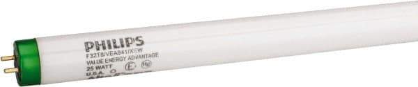 Philips - 25 Watt Fluorescent Tubular Medium Bi-Pin Lamp - 4,100°K Color Temp, 2,300 Lumens, T8, 32,000 hr Avg Life - Apex Tool & Supply