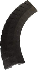 UltraTech - 1 Channel, 3 Ft Long, 3/4" Max Compatible Cable Diam, Black ABS On Floor Cable Cover - 9-3/4" Overall Width x 1-3/8" Overall Height, 3" Channel Width x 3/4" Channel Height - Apex Tool & Supply