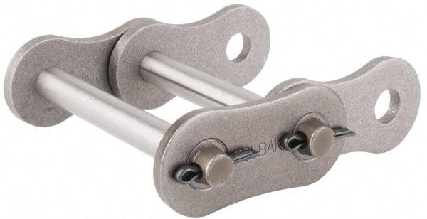 U.S. Tsubaki - 1-1/2" Pitch, ANSI 120-2, Cottered Roller Chain Connecting Link - For Use with Double Strand Chain - Apex Tool & Supply