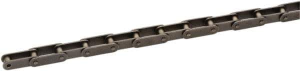 U.S. Tsubaki - 1-1/4" Pitch, ANSI C2050, Double Pitch Roller Chain - Chain No. C2050, 970 Lb. Capacity, 10 Ft. Long, 0.4" Roller Diam, 3/8" Roller Width - Apex Tool & Supply