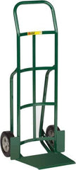 Little Giant - 800 Lb Capacity 49" OAH Hand Truck - 13-1/2 x 16" Base Plate, Dual Handle, Steel, Solid Rubber Wheels - Apex Tool & Supply