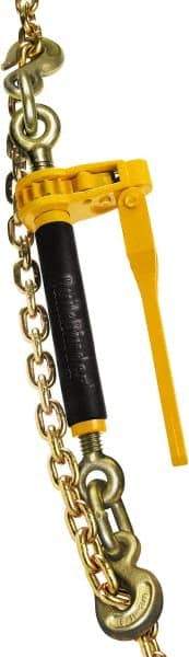 Peerless Chain - 12,000 Lbs. Load Limit Ratchet Loadbinder - 1/2 Inch Max Chain Size, 6 Inch Take Up, Chain Grade 80 - Apex Tool & Supply