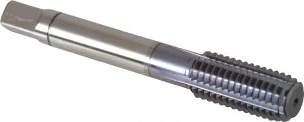 Balax - M12x1.75 Metric Coarse 6H D12 Thread Limit Bottoming Thread Forming Tap - Powdered Metal High Speed Steel, TiCN Finish, 3-3/8" OAL, 1" Thread Length, Right Hand Thread, Series BXSTEEL - Apex Tool & Supply