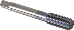Balax - M12x1.75 Metric Coarse 6H D12 Thread Limit Bottoming Thread Forming Tap - Powdered Metal High Speed Steel, TiCN Finish, 3-3/8" OAL, 1" Thread Length, Right Hand Thread, Series BXSTEEL - Apex Tool & Supply