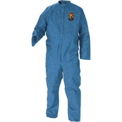 KleenGuard - Size M SMS General Purpose Coveralls - Blue, Zipper Closure, Open Cuffs, Open Ankles - Apex Tool & Supply