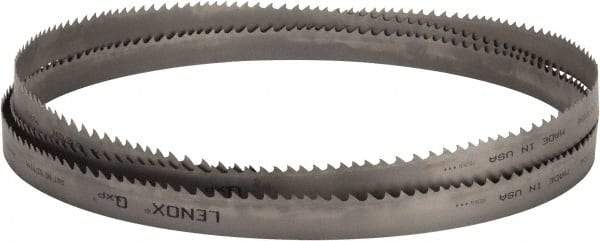 Lenox - 2 to 3 TPI, 15' Long x 1-1/4" Wide x 0.042" Thick, Welded Band Saw Blade - Bi-Metal, Toothed Edge, Raker Tooth Set, Flexible Back, Contour Cutting - Apex Tool & Supply