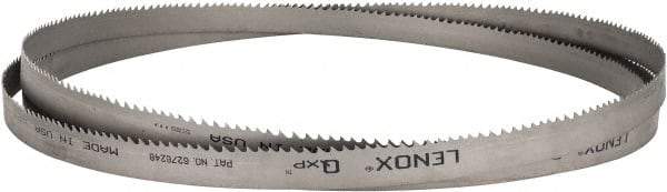 Lenox - 3 to 4 TPI, 14' 10" Long x 1" Wide x 0.035" Thick, Welded Band Saw Blade - Bi-Metal, Toothed Edge, Raker Tooth Set, Flexible Back, Contour Cutting - Apex Tool & Supply