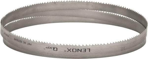 Lenox - 3 to 4 TPI, 11' 6" Long x 1" Wide x 0.035" Thick, Welded Band Saw Blade - Bi-Metal, Toothed Edge, Raker Tooth Set, Flexible Back, Contour Cutting - Apex Tool & Supply