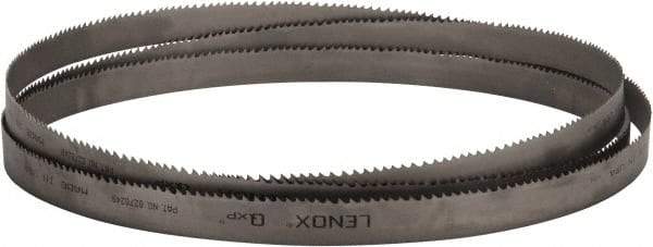 Lenox - 3 to 4 TPI, 15' 6" Long x 1-1/4" Wide x 0.042" Thick, Welded Band Saw Blade - Bi-Metal, Toothed Edge, Raker Tooth Set, Flexible Back, Contour Cutting - Apex Tool & Supply