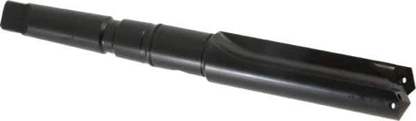Allied Machine and Engineering - Series 2.5, 1-3/16 to 1-3/8" Diam, 3MT Taper Shank, Straight Flute Spade Drill - 3-3/8" Max Depth, 6-15/64" Body Length, 9-25/32" OAL, Short Length, Through Coolant - Apex Tool & Supply