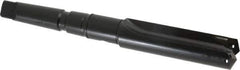 Allied Machine and Engineering - Series 2.5, 1-3/16 to 1-3/8" Diam, 3MT Taper Shank, Straight Flute Spade Drill - 3-3/8" Max Depth, 6-15/64" Body Length, 9-25/32" OAL, Short Length, Through Coolant - Apex Tool & Supply