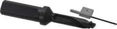 Allied Machine and Engineering - Series 12, 12 to 12.99mm Diam, 3/4" Diam Straight Shank with Flange, Straight Flute Spade Drill - 1-35/64" Max Depth, 3-5/8" Body Length, 4-21/32" OAL, Standard Length, Through Coolant - Apex Tool & Supply