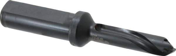 Allied Machine and Engineering - Series 13, 13 to 13.99mm Diam, 3/4" Diam Straight Shank with Flange, Straight Flute Spade Drill - 1-41/64" Max Depth, 2-47/64" Body Length, 4-49/64" OAL, Standard Length, Through Coolant - Apex Tool & Supply