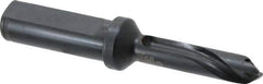 Allied Machine and Engineering - Series 13, 13 to 13.99mm Diam, 3/4" Diam Straight Shank with Flange, Straight Flute Spade Drill - 1-41/64" Max Depth, 2-47/64" Body Length, 4-49/64" OAL, Standard Length, Through Coolant - Apex Tool & Supply