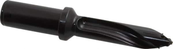 Allied Machine and Engineering - Series 20, 20 to 21.99mm Diam, 1" Diam Straight Shank with Flange, Straight Flute Spade Drill - 2-17/64" Max Depth, 3-61/64" Body Length, 6-15/64" OAL, Standard Length, Through Coolant - Apex Tool & Supply
