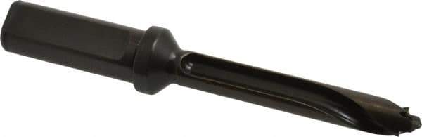 Allied Machine and Engineering - Series 13, 13 to 13.99mm Diam, 3/4" Diam Straight Shank with Flange, Straight Flute Spade Drill - 2-49/64" Max Depth, 3-53/64" Body Length, 5-55/64" OAL, Standard Length, Through Coolant - Apex Tool & Supply