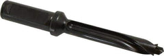 Allied Machine and Engineering - Series 14, 14 to 14.99mm Diam, 3/4" Diam Straight Shank with Flange, Straight Flute Spade Drill - 2-61/64" Max Depth, 4-1/32" Body Length, 6-1/16" OAL, Standard Length, Through Coolant - Apex Tool & Supply