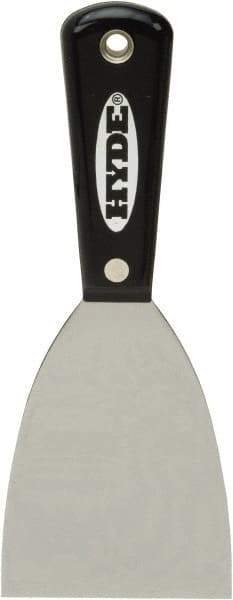 Hyde Tools - Flexible High Carbon Steel 1-Edge Scraper - 3" Blade Width, Nylon Handle - Apex Tool & Supply