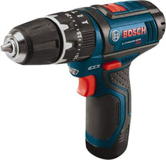 Bosch - 12 Volt 3/8" Keyless Chuck Cordless Hammer Drill - 0 to 19,500 BPM, 0 to 1,300 RPM, Reversible - Apex Tool & Supply