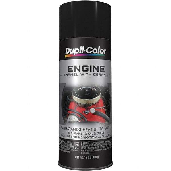 Krylon - 12 oz Black Automotive Heat Resistant Paint - Semi-Gloss Finish, Comes in Aerosol Can - Apex Tool & Supply