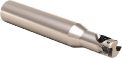 Seco - 12mm Cut Diam, 10mm Max Depth of Cut, 16mm Shank Diam, 98mm OAL, Indexable Square Shoulder Helical End Mill - XO.. 06 Inserts, Cylindrical Shank, 90° Lead Angle, Series Nano Turbo - Apex Tool & Supply