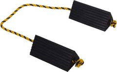 Vestil - 10" Wide x 4-1/2" High x 5" Deep, Rubber Wheel Chock - Apex Tool & Supply
