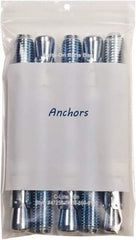 C-LINE - 5" Long x 11" Wide x 10-3/4" High, 0.002 mil Thick, Self Seal Antistatic Poly Bag - Clear & White - Apex Tool & Supply