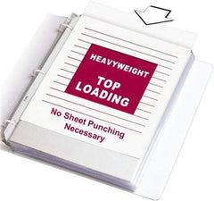 C-LINE - 100 Piece Clear Sheet Protectors-Ring Binder - 11.188" High x 9.172" Wide - Apex Tool & Supply