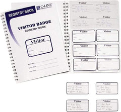 C-LINE - Adhesive Badge Holder - White - Apex Tool & Supply