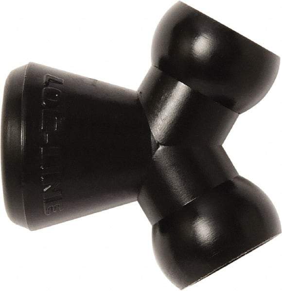 Loc-Line - 1/4" Hose Inside Diam, Coolant Hose Y-Fitting - For Use with Loc-Line Modular Hose System, 20 Pieces - Apex Tool & Supply