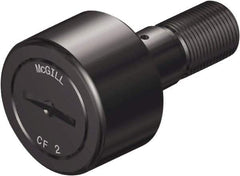 McGill - 7/8" Roller Diam x 1/2" Width, 3/8" Stud Diam x 7/8" Length, Sealed Stud Cam Follower - Steel, 3/8" Thread Length, 3/8-24 Thread, 1.41" OAL, 1,660 Lb Dynamic Cap, 2,065 Lb Static Cap - Apex Tool & Supply