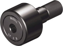 McGill - 7/8" Roller Diam x 1/2" Width, 3/8" Stud Diam x 7/8" Length, Sealed Stud Cam Follower with Hex - Steel, 3/8" Thread Length, 3/8-24 Thread, 1.41" OAL, 1,660 Lb Dynamic Cap, 2,065 Lb Static Cap - Apex Tool & Supply
