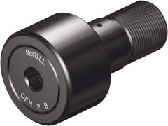 McGill - 1/2" Roller Diam x 3/8" Width, 3/16" Stud Diam x 5/8" Length, Sealed Heavy Stud Cam Follower with Hex - Steel, 1/4" Thread Length, 1/4-28 Thread, 1.03" OAL, 680 Lb Dynamic Cap, 1,580 Lb Static Cap - Apex Tool & Supply