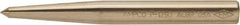 Ampco - 1/2" Nonsparking Center Punch - 5" OAL, Nickel Aluminum Bronze - Apex Tool & Supply