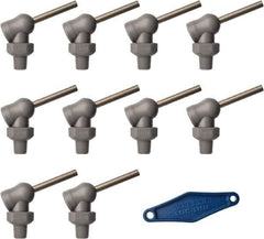 Loc-Line - 1/8" Hose Inside Diam x 5/32" Nozzle Diam, High-Pressure Coolant Hose Nozzle - NPT, for Use with Loc-Line Modular Hose System, 10 Pieces - Apex Tool & Supply