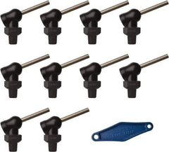Loc-Line - 1/8" Hose Inside Diam x 5/32" Nozzle Diam, High-Pressure Coolant Hose Nozzle - NPT, for Use with Loc-Line Modular Hose System, 10 Pieces - Apex Tool & Supply