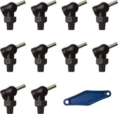 Loc-Line - 1/8" Hose Inside Diam x 5/32" Nozzle Diam, High-Pressure Coolant Hose Nozzle - NPT, for Use with Loc-Line Modular Hose System, 10 Pieces - Apex Tool & Supply