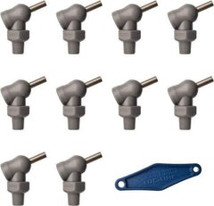 Loc-Line - 1/8" Hose Inside Diam x 5/32" Nozzle Diam, High-Pressure Coolant Hose Nozzle - NPT, for Use with Loc-Line Modular Hose System, 10 Pieces - Apex Tool & Supply