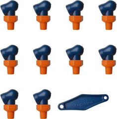 Loc-Line - 1/8" Hose Inside Diam x 5/32" Nozzle Diam, High-Pressure Coolant Hose Nozzle - NPT, for Use with Loc-Line Modular Hose System, 10 Pieces - Apex Tool & Supply