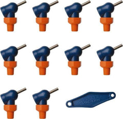 Loc-Line - 1/8" Hose Inside Diam x 1/16" Nozzle Diam, High-Pressure Coolant Hose Nozzle - NPT, for Use with Loc-Line Modular Hose System, 10 Pieces - Apex Tool & Supply