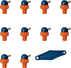 Loc-Line - 1/8" Hose Inside Diam, High-Pressure Coolant Hose Nozzle - NPT, for Use with Loc-Line Modular Hose System, 10 Pieces - Apex Tool & Supply