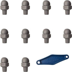 Loc-Line - 1/8" Hose Inside Diam, High-Pressure Coolant Hose Nozzle - NPT, for Use with Loc-Line Modular Hose System, 10 Pieces - Apex Tool & Supply