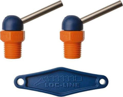 Loc-Line - 1/4" Hose Inside Diam x 5/32" Nozzle Diam, High-Pressure Coolant Hose Nozzle - NPT, for Use with Loc-Line Modular Hose System, 2 Pieces - Apex Tool & Supply