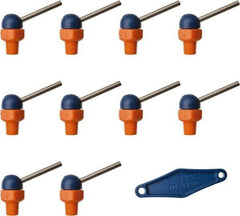 Loc-Line - 1/8" Hose Inside Diam, High-Pressure Coolant Hose Nozzle - NPT, for Use with Loc-Line Modular Hose System, 10 Pieces - Apex Tool & Supply