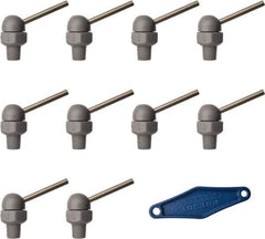 Loc-Line - 1/8" Hose Inside Diam, High-Pressure Coolant Hose Nozzle - NPT, for Use with Loc-Line Modular Hose System, 10 Pieces - Apex Tool & Supply